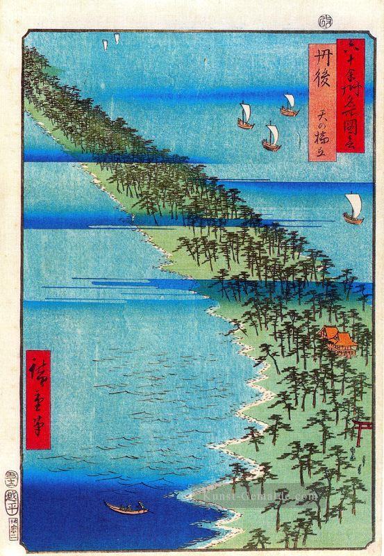 Amanohashidate Halbinsel in der Tango Provinz Utagawa Hiroshige Ukiyoe Ölgemälde